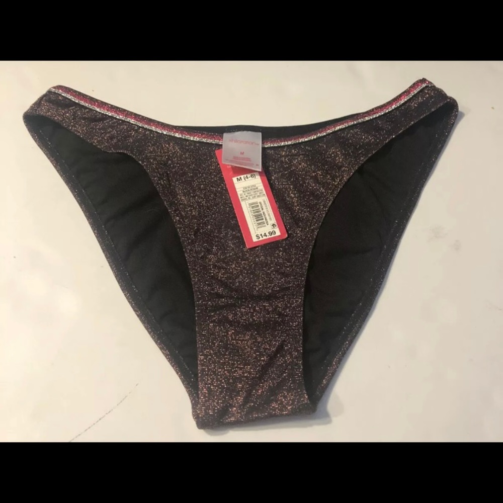 Metallic bikini bottom